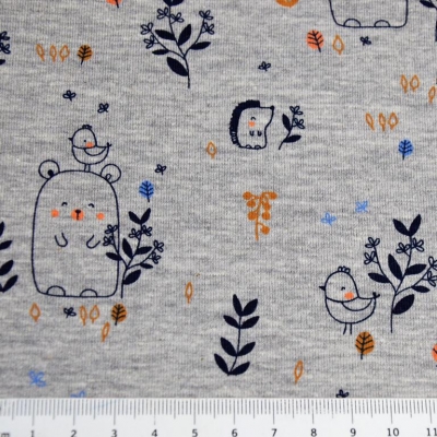 Jersey | Sweet bear | hellgrau meliert